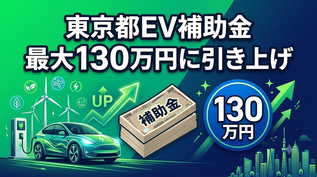 東京都 EV補助金 2026年7月 引き上げ 130万円 23区 比較