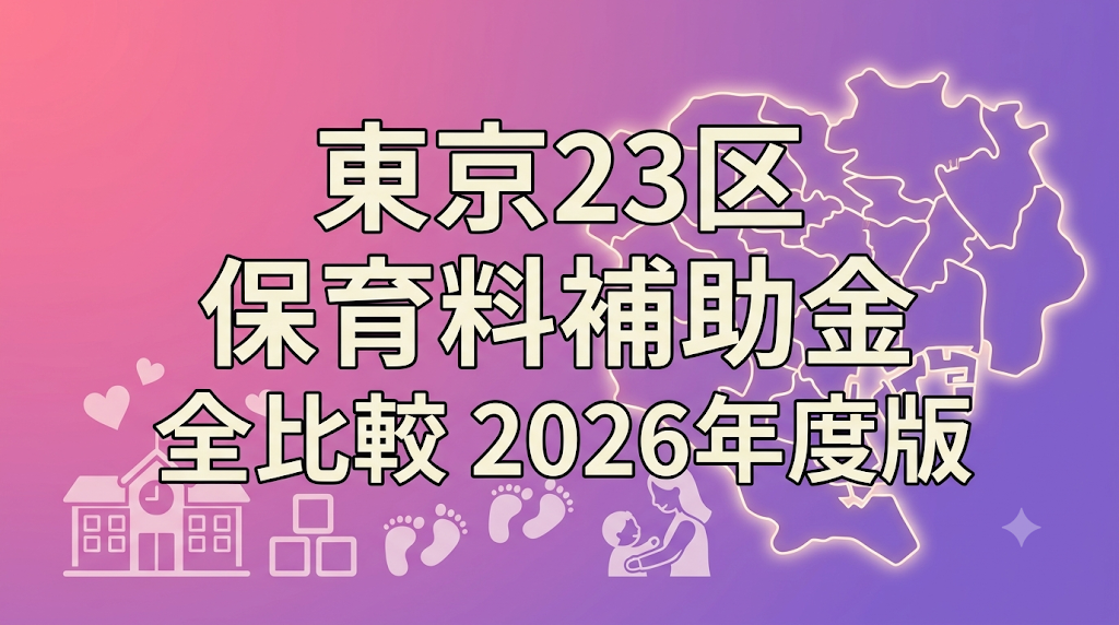 東京23区 保育料補助金 全比較 2026年度版